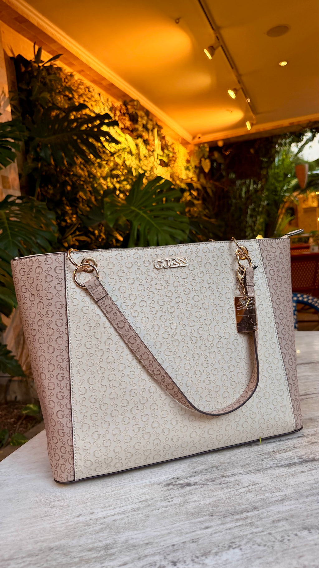 TOTE BAG GUESS MONOGRAM